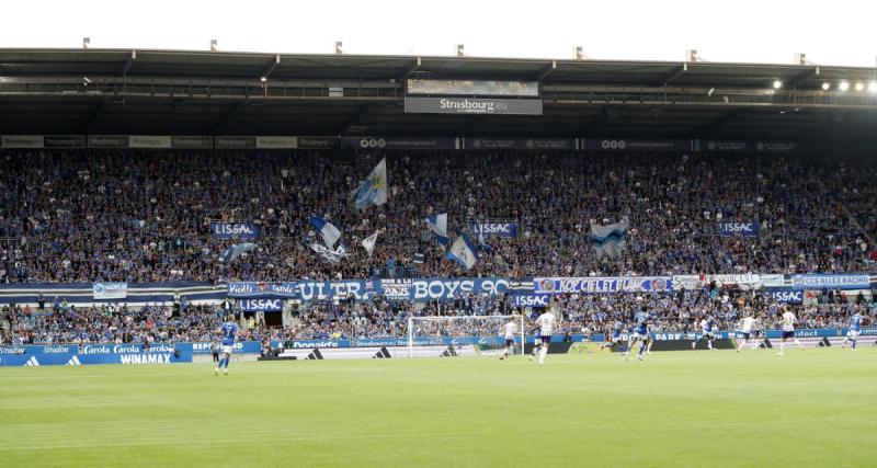  - Les supporters montpelliérains bloqués devant le stade de la Meinau