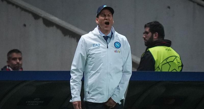  - Le soulagement de Rudi Garcia après la victoire de Naples