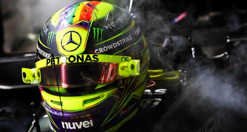  - GP du Japon : le nouveau casque futuriste de Lewis Hamilton