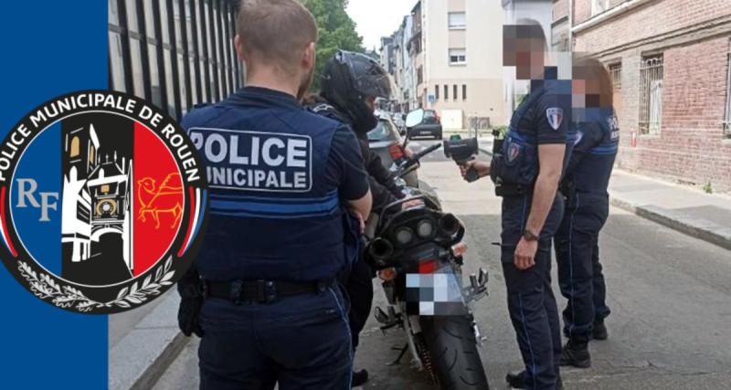  - La police municipale stoppe un dangereux motard, il roulait beaucoup trop vite et sans permis