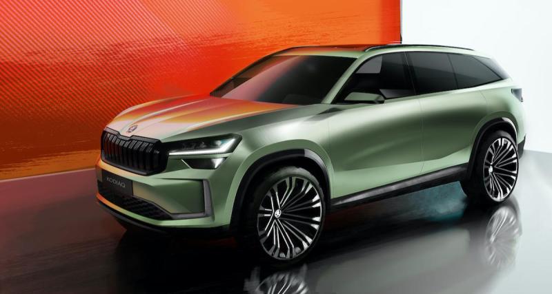  - Skoda Kodiaq : son design extérieur révélé par des dessins avant la présentation