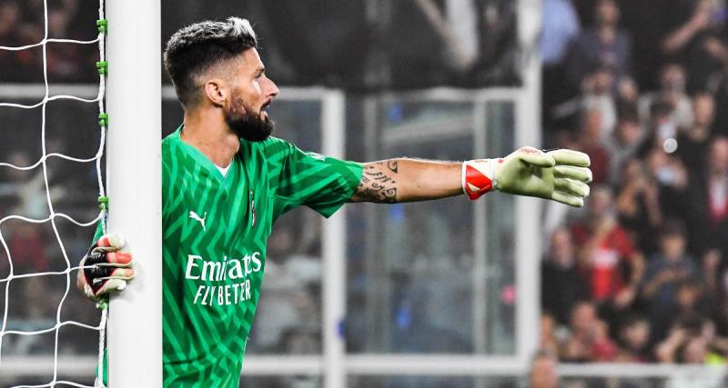  - Equipe de France : Maignan expulsé avec l'AC Milan, Giroud a joué gardien !