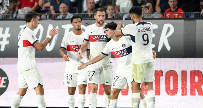  - Le PSG mène à Rennes à la pause