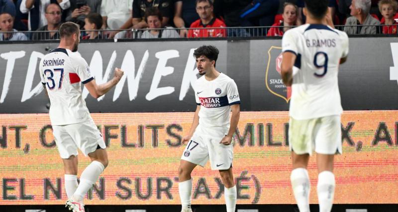  - Rennes – PSG : avec un bijou de Vitinha et un but polémique d’Hakimi, Paris prend le large à la pause