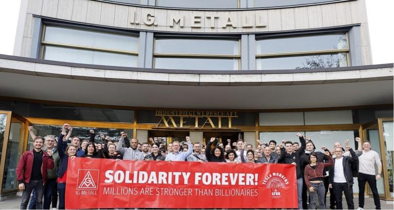  - Travail chez Tesla : les salariés allemands se syndiquent en masse !