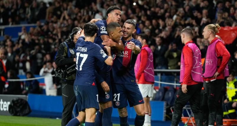  - Le PSG mène face à l'AC Milan à la mi-temps