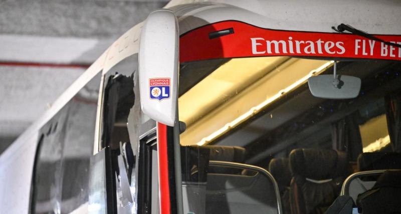  - OM - OL : les terribles images du bus de supporters lyonnais attaqué