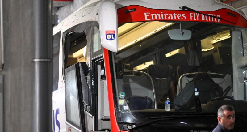  - OM-OL : les Gones dévoilent des images terribles du caillassage de leur bus depuis l'intérieur 