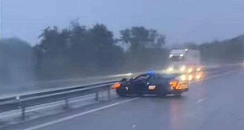  - Triste fin de mission pour cette A 110 de la gendarmerie