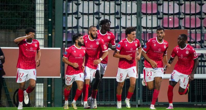  - Rouen : la joie des Diables Rouges après la victoire à Châteauroux