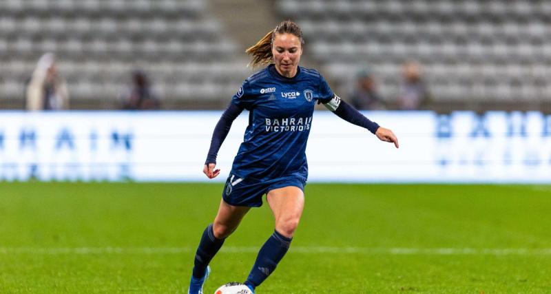  - D1 Arkema : "Il a manqué l'efficacité dans les deux surfaces", regrette Gaëtane Thiney (Paris FC) après la défaite face à l'OL