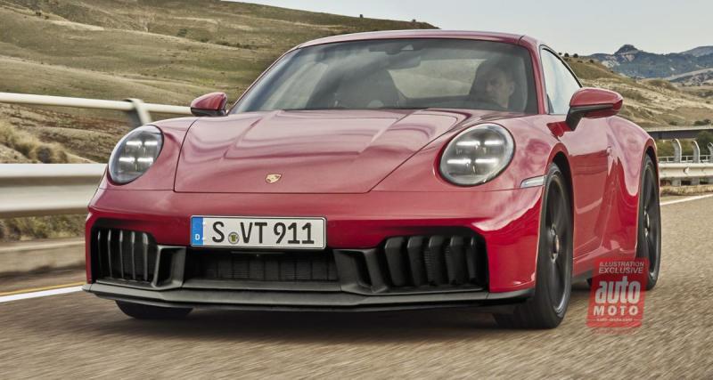  - Porsche 911 restylée (2024) : découvrez-la sous tous les angles via nos illustrations exclusives 