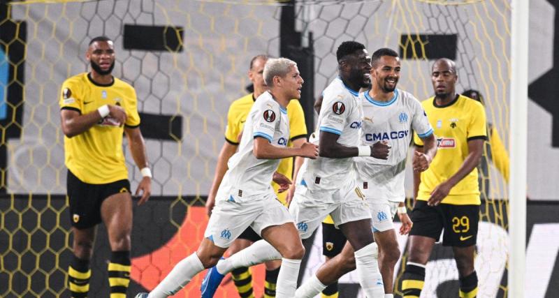  - L'OM mène à la pause sur la pelouse de l'AEK Athènes grâce à Chancel Mbemba