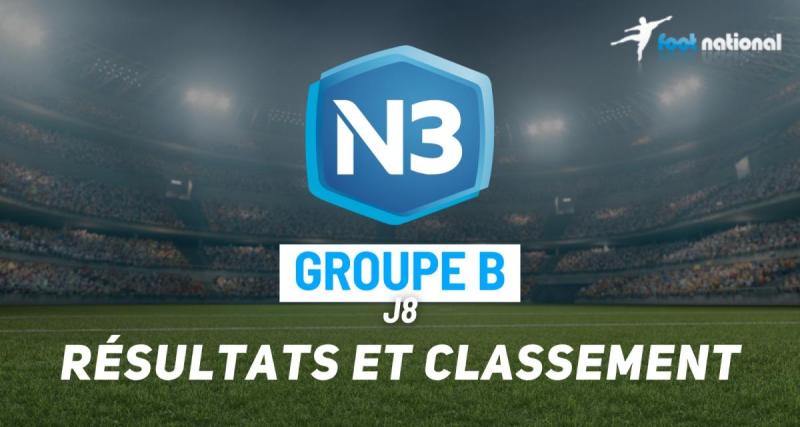  - N3 B (J8) : résultats et classement 