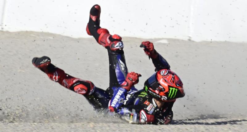  - GP de Valence : la grosse chute de Quartararo, qui termine dans les graviers (VIDEO)