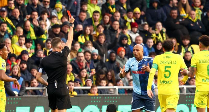  - Le Havre : retour en L1 cauchemar pour André Ayew, expulsé en 3 minutes