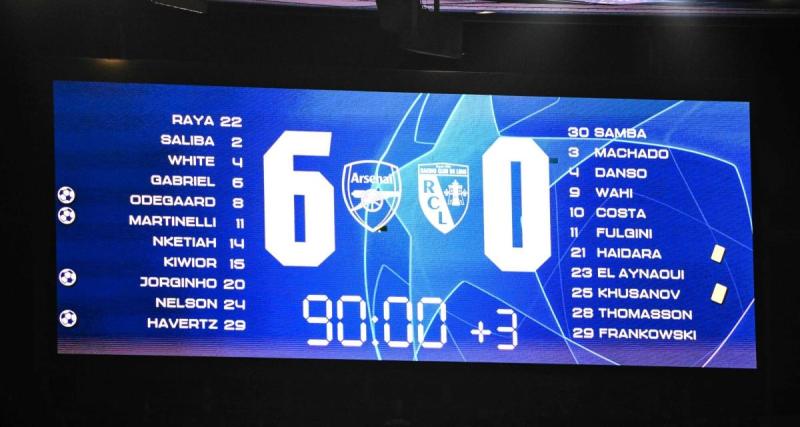  - Arsenal - Lens : les Sang et Or égalent une triste humiliation vieille de 24 ans !