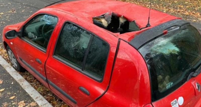  - Non, la Clio trouée à Strasbourg n’a pas été touchée par une météorite