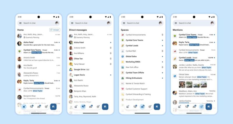  - Nouveau look, nouvelles fonctionnalités : Google Chat revient avec une nouvelle interface 