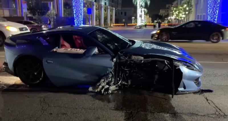  - Une star Hollywoodienne impliquée dans un accident de la route avec sa Ferrari 812 Superfast