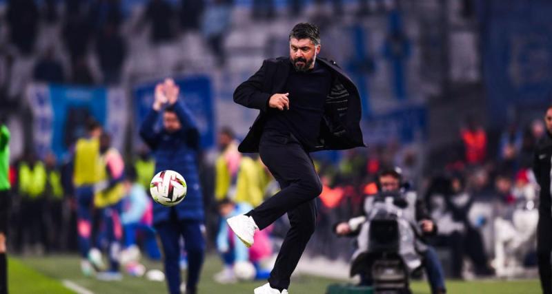  - OM - OL : Gattuso - Ounahi, l'incroyable échange sur le banc de touche