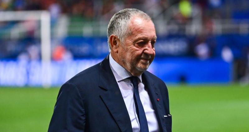  - OL – Toulouse : Jean-Michel Aulas présent dans les tribunes du Groupama Stadium 