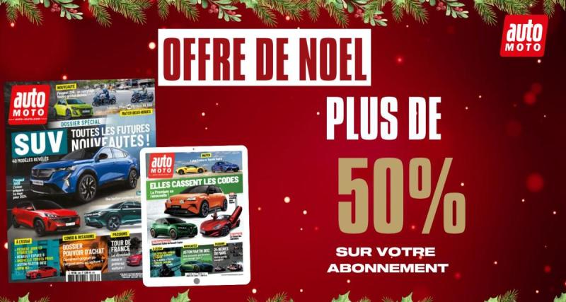  - Dernière ligne droite pour l'offre de Noël Auto Moto avec plus de 50% de réduction !