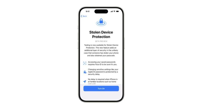  - Apple introduit une nouvelle fonctionnalité contre les vols 