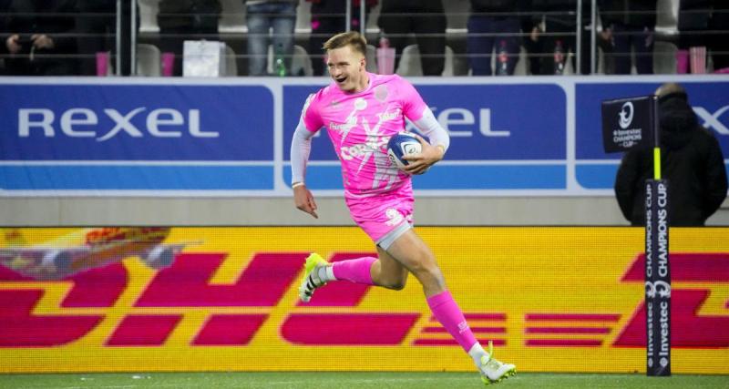  - Stade Français : l'essai tout simplement splendide de Léo Barré face à Leicester 