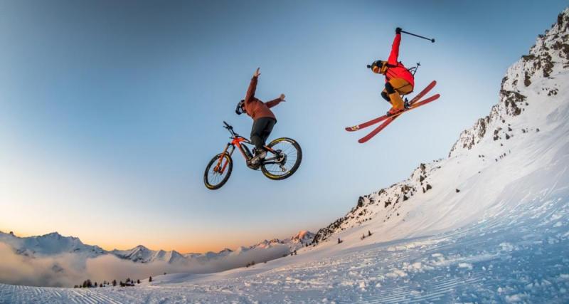  - Même pendant l'hiver, les Arcs reste un paradis pour le VTT