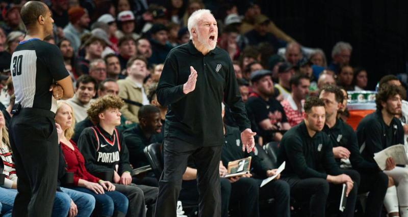  - San Antonio : Popovich sans pitié avec ses joueurs en l'absence de Wembanyama, le coach tape du poing après une nouvelle défaite 