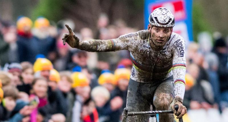  - Cyclisme : Mathieu Van der Poel hors de lui et auteur d'un crachat sur un spectateur en cyclo-cross