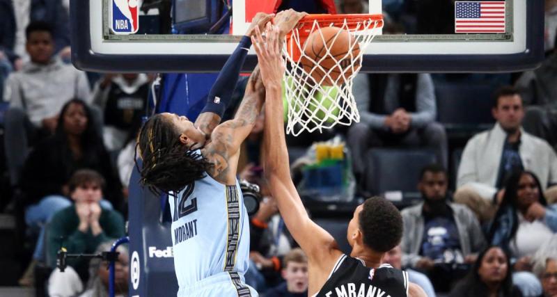  - San Antonio Spurs : Ja Morant chambre Wembanyama après lui avoir dunké dessus