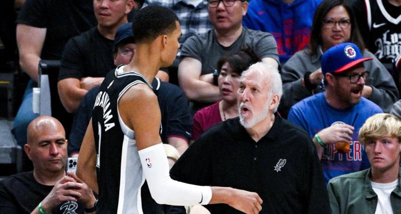  - San Antonio : après l'avoir "puni", Popovich encense Wembanyama avec des mots forts 