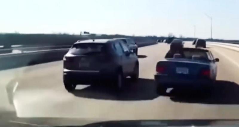  - VIDEO - Il déboule à toute allure sur l’autoroute, son imprudence est à l’origine d’un gros carambolage
