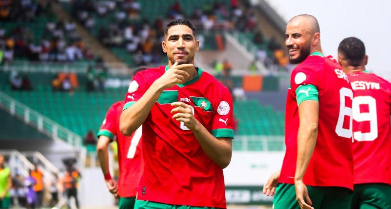  - CAN 2023 : grâce à Hakimi, le Maroc mène à la pause contre la RD Congo !