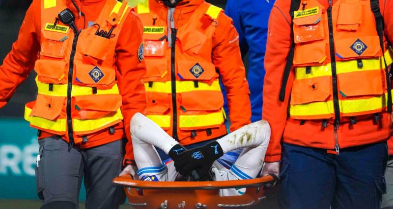  - OM : inquiétude pour un blessé, le genou est touché