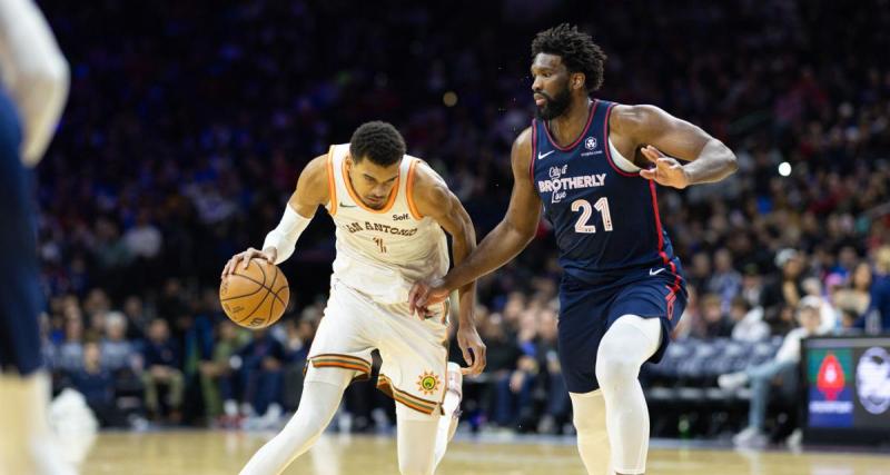  - Philadelphie - San Antonio : Wembanyama inscrit 33 points, alors qu'Embiid en plante ... 70 pour permettre aux Sixers de l'emporter