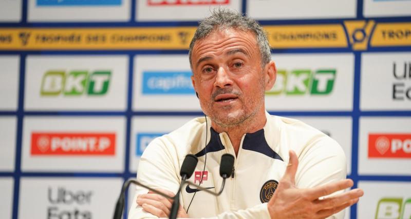  - PSG : Luis Enrique s'exprime sur le trio Barcola-Mbappé-Dembélé 