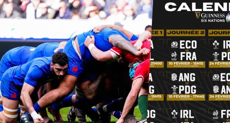  - Le calendrier du tournoi des Six Nations 2024 en PDF