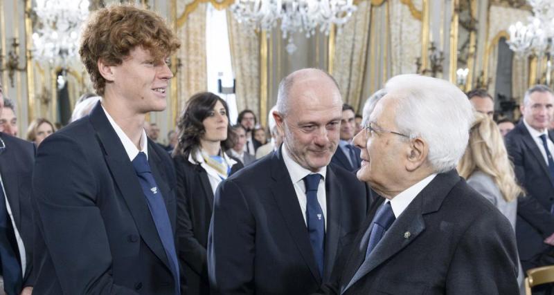  - ATP : quand Jannik Sinner est proche de craquer devant le président italien à cause de ses partenaires et offre un moment très drôle 