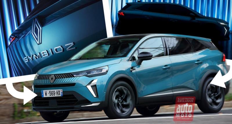  - Renault Symbioz : notre illustration exclusive sur la base des premiers clichés officiels