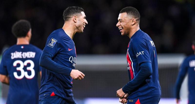  - PSG : "Lui il croit trop que je suis son assistant", Mbappé et Hakimi offrent une scène amusante