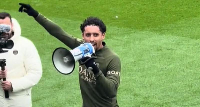  - PSG : quand Marquinhos se lâche au mégaphone avec les Ultras
