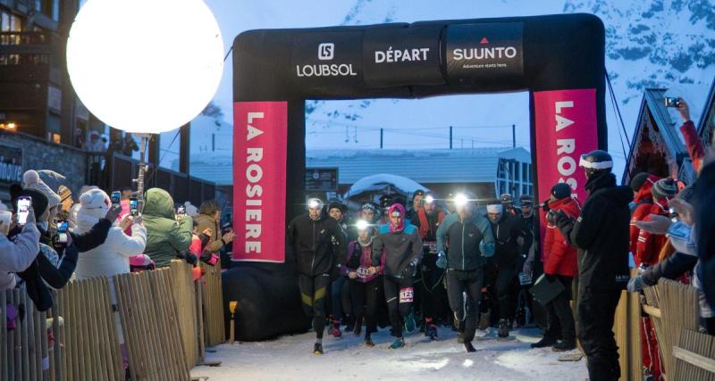  - 20 km, 1000 mètres de dénivelé, la neige et la nuit : rien n'arrête les traileurs de La Rosière