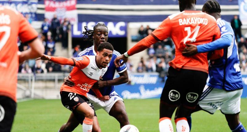  - À la pause, Lorient profite d’une bourde de Bellaarouch face à Strasbourg 