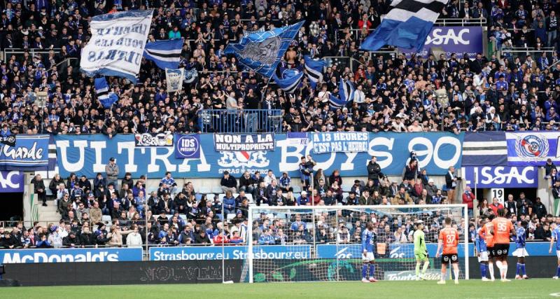  - Strasbourg - Brest : les supporters strasbourgeois pointent une nouvelle fois BlueCo et sa stratégie à travers une banderole