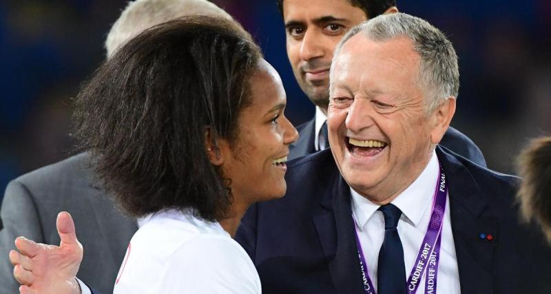  - Espagne - France (F) : Wendie Renard, Philippe Diallo et Jean-Michel Aulas présents