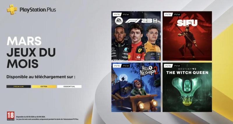  - Playstation frappe fort avec les quatre jeux du Playstation Plus de mars