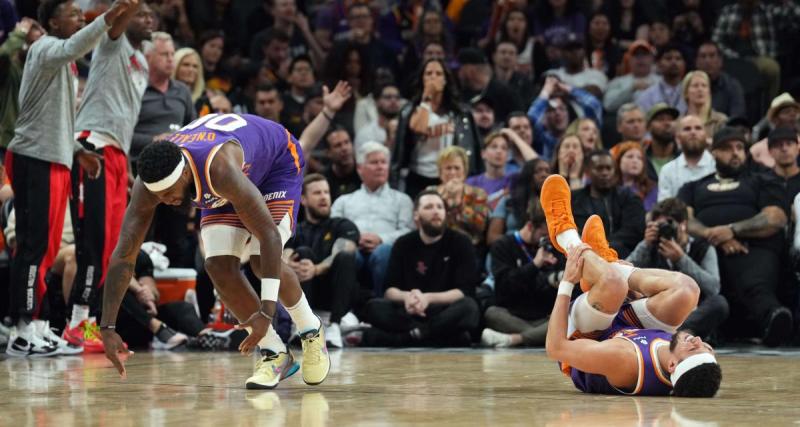  - NBA : les Suns s’inclinent et perdent Booker, touché à la cheville !